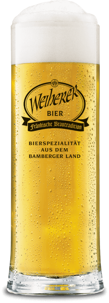 Bierglas Weiherer Lager hell